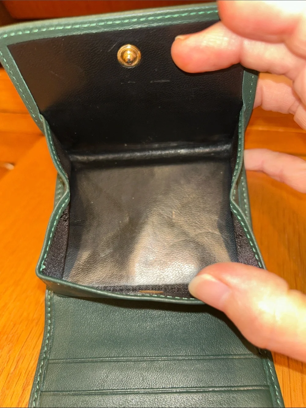 Vintage Sabrina Leather Wallet with coin pocket - pristine condition